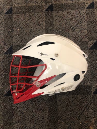 New White STX Rival Helmet