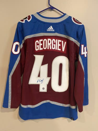 Alexandar Georgiev Signed Colorado Avalanche jersey