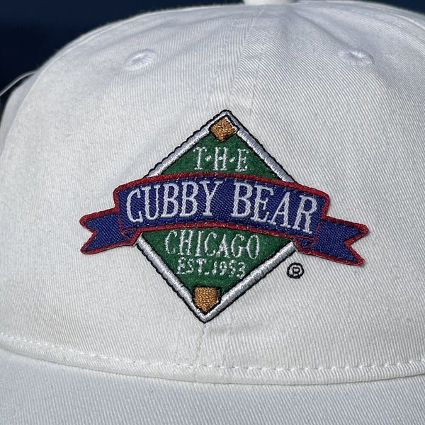 Vintage The Cubby Bear Bar Chicago Cubs Wrigleyville Dad Strapback Cap NEW