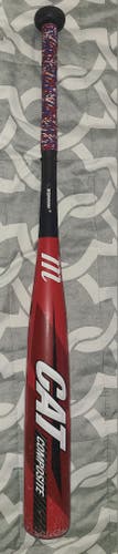 Used USSSA Certified Marucci Composite CAT Composite Bat (-8) 22 oz 30"