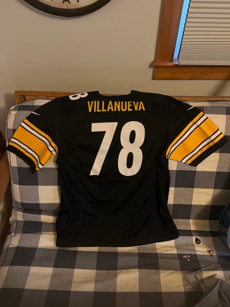 Men's Nike Alejandro Villanueva Black Pittsburgh Steelers Game Jersey