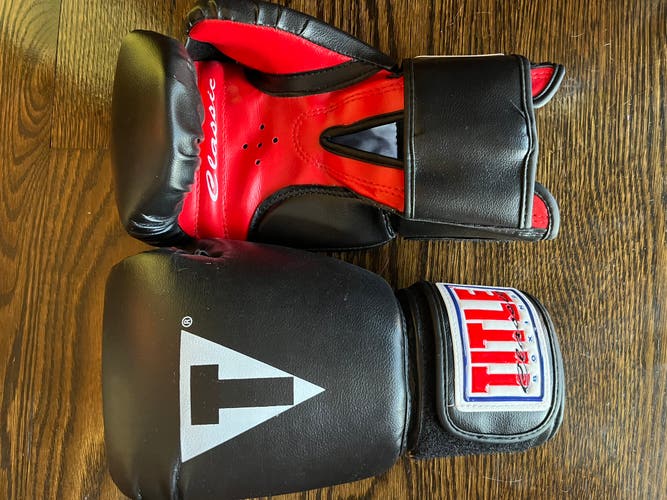 Title classic boxing glove