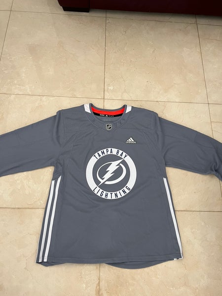 Adidas Black Goalie Cut NHL Tampa Bay Lightning Practice Jersey