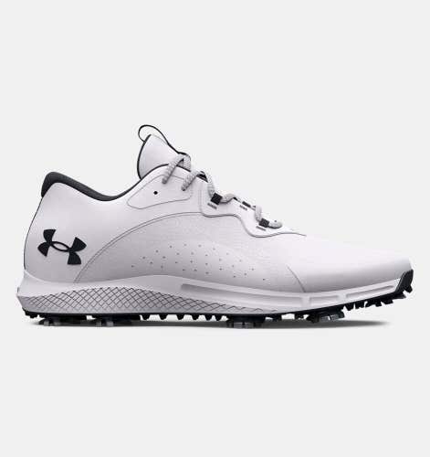 Under Armour Men's UA Charged Draw 2 Spiked Golf Shoe - White/Black