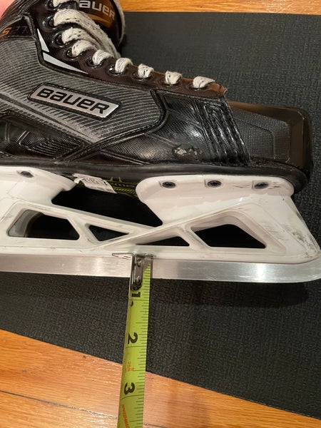 Junior Used Bauer Supreme S27 Hockey Goalie Skates Size 3.5 D