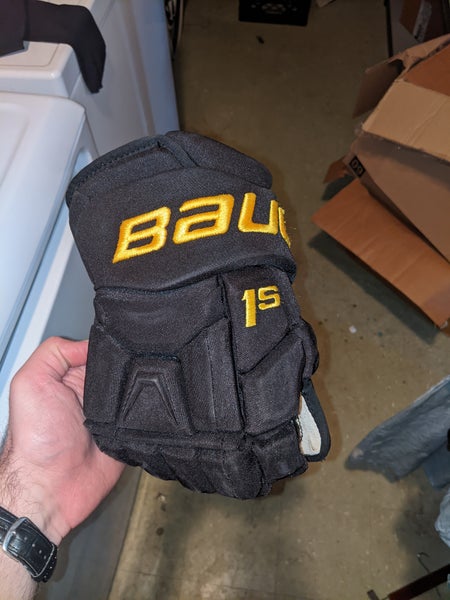 Canucks Retro Bauer Supreme 1S Gloves 14" Pro Stock