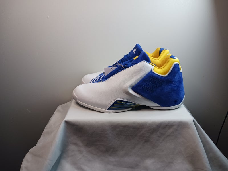 Adidas TMac 2 Restomod Shoes Mens 8.5 Tracy McGrady White Royal Blue  Basketball