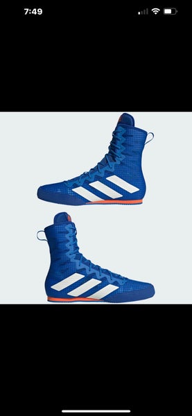 Bigote A bordo Frente a ti adidas Box Hog 4 Boxing Shoes Blue White GW1402 Men Size 8.5 | SidelineSwap