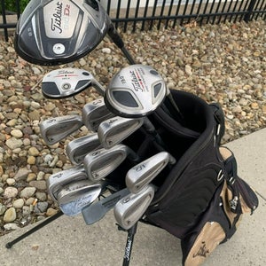 Complete Set of Titleist Golf Clubs + Bag