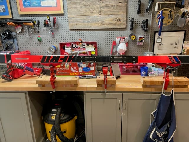 Used Rossignol 218 cm Racing Hero FIS DH Ski Skis