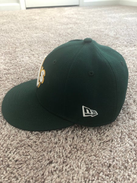 Oakland Athletics New Era Primary Logo Basic 59FIFTY Fitted Hat - Black, Size: 7