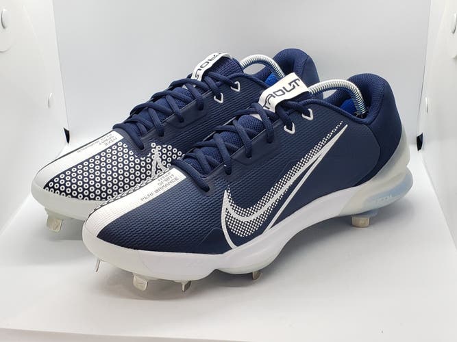 Nike Force Zoom Trout 7 Pro College Navy CQ7224-403 Men's sz 13 Metal Cleats