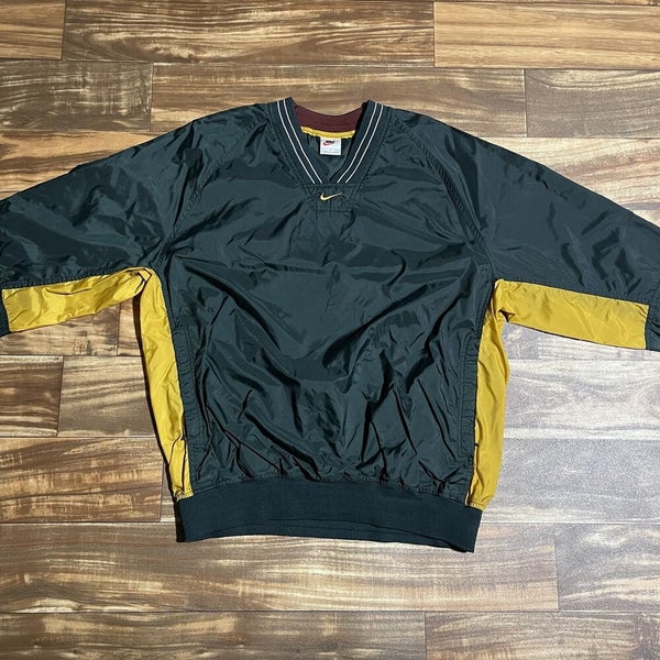 Vintage 90s Nike Black Pullover Windbreaker Size Large 