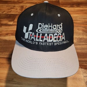 Vintage Talladega 500 Racing World Fastest Speedway Die Hard Hat Cap Snapback