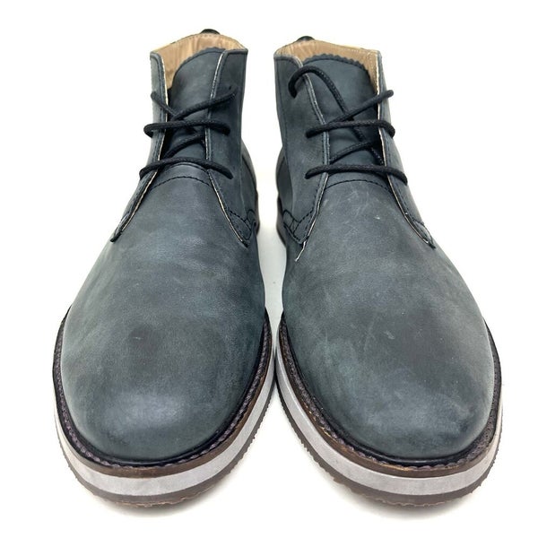Lacoste Millard Gray Oiled Leather Chukka Boots Ankle Men's SidelineSwap