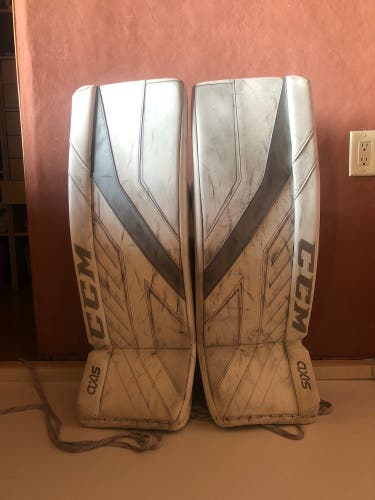 Used 33" CCM Pro Stock Axis Pro Goalie Leg Pads
