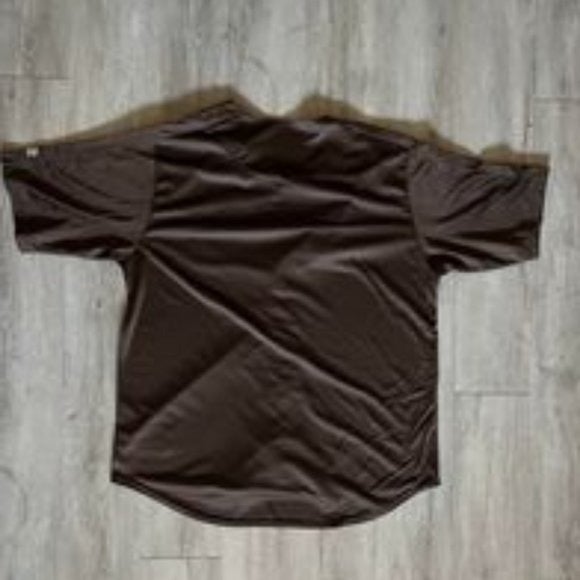 San Diego Padres Button-Up Baseball Jersey - Brown