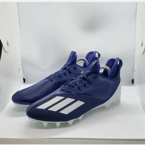 Adidas Adizero Scorch Football Cleats Navy Blue/White FX4250 Men's Size 15 NEW