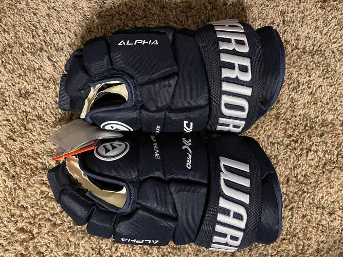 New Warrior 15"  Alpha DX Pro Gloves *Navy*