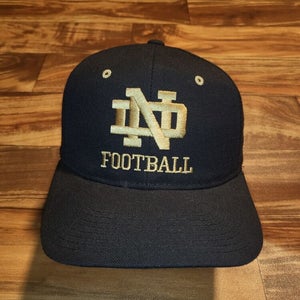 Vintage Notre Dame College NCAA Champion Wool Blend Plain Logo Hat Cap Snapback