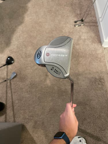Odyssey white steel 2 ball Putter With Head Cover