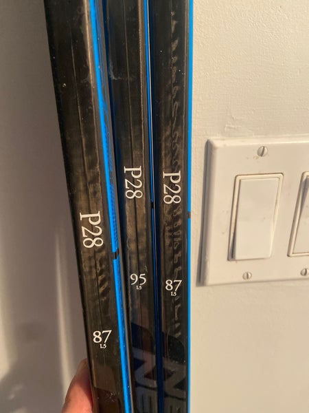 3 Used Senior Right Handed Nexus P28 Pro Stock Hockey Stick
