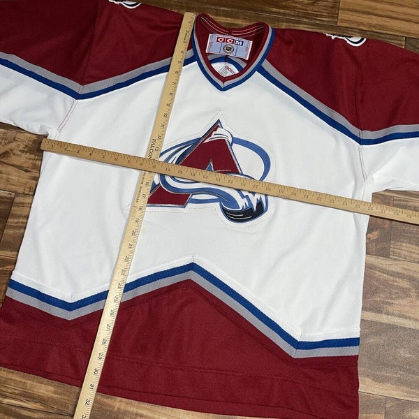90s COLORADO AVALANCHE TEAM SIGNED SIZE XXL JERSEY 21