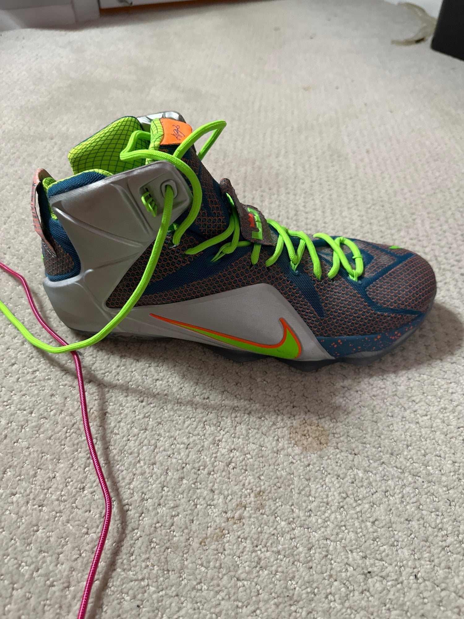 Nike LeBron 12 'Flight' Sneakers | Grey | Men's Size 13