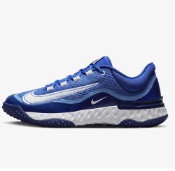 new men's 8.5 Nike Alpha Huarache Elite 4 Turf Baseball Shoes blue DJ6523-414