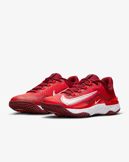 new men's 8 Nike Alpha Huarache Elite 4 Turf Baseball Shoes Red DJ6523-616