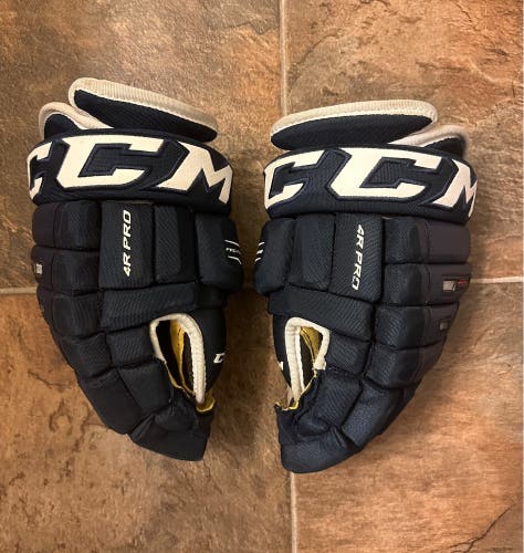 CCM 4R Pro Hockey Gloves 13 Navy