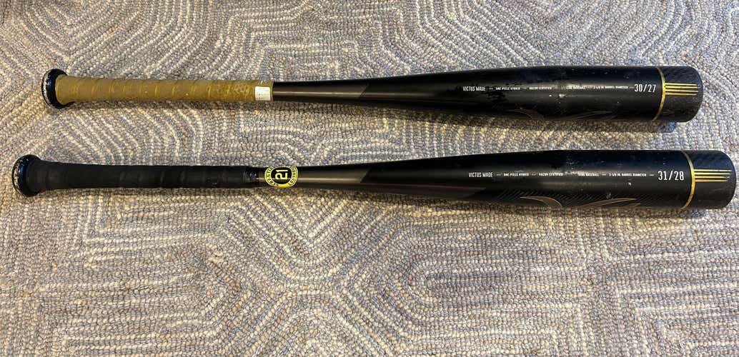 Used BBCOR Certified 2021 Victus Alloy Victus Vandal Bat (-3) 28 oz 31"