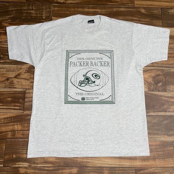 Vintage Packer Backer Green Bay Packers T-Shirt Men’s Size XL Single Stitch USA