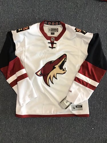 New With Tags White Arizona Coyotes Women’s Large Reebok Away Jersey ( Blank )