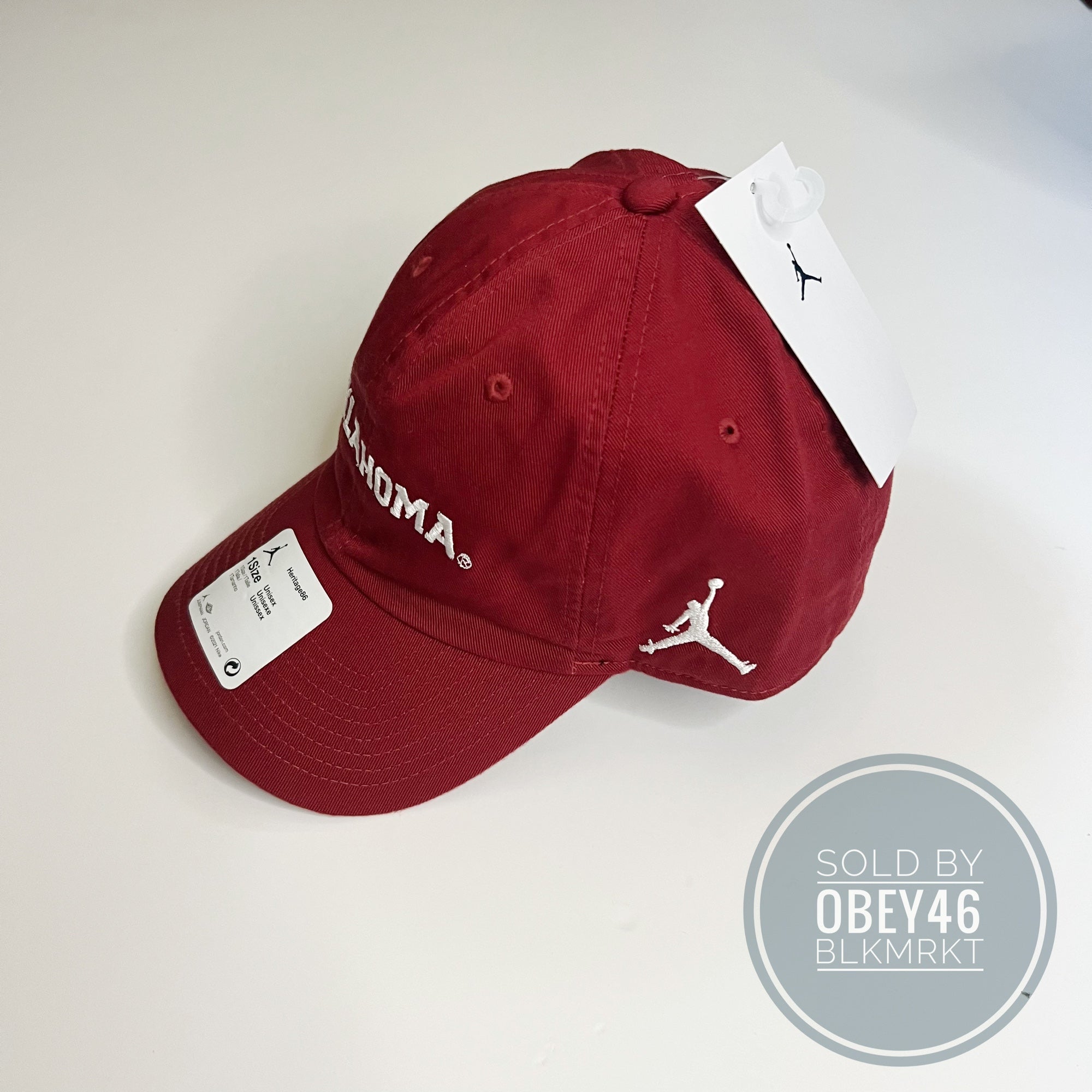 Oklahoma Sooners Nike Air Jordan Heritage 86 Adjustable Hat Cap Strapback  Khaki