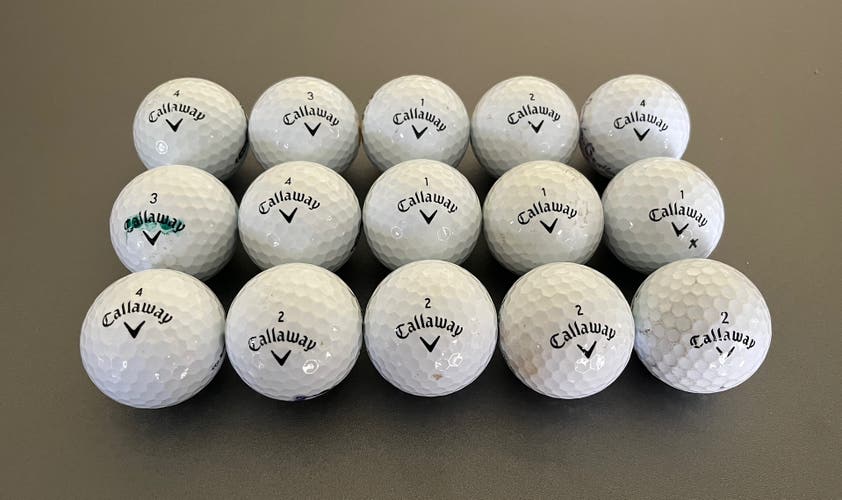 Callaway (15 Pack) Supersoft Balls - used/recycled LotO1