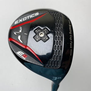 Tour Edge Exotics E8 3 Fairway Wood 15* ACCRA FX 200F M4 Stiff Graphite Mens RH