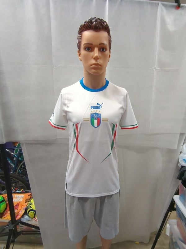 Puma 2022 Italy/Italia Futbol/Soccer Away Jersey Kit - White Size