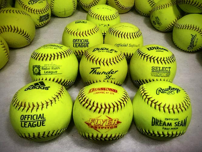(9) 11" Softballs[ShippedFastToday] Mixed Lots of Brandnames .47/375