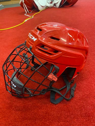 Used Medium CCM Pro Stock Tacks 710 Helmet