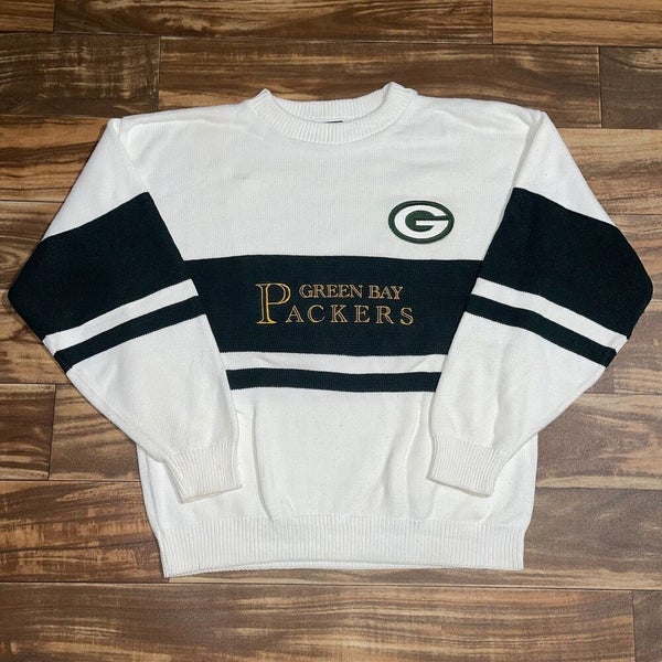 Vintage Green Bay Packers Retro Football Knit Sweater size: