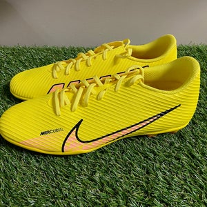 Nike Mercurial Vapor 15 Club MG Men Size 9 Yellow Strike Sunset DJ5963-780 NEW