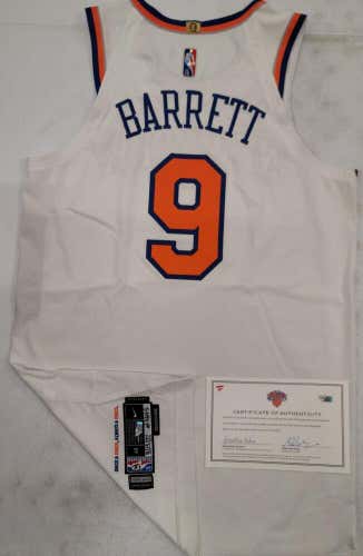 New York Knicks RJ BARRETT Game Used Authentic JERSEY vs Nets 3/13/22 COA