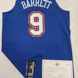 New York Knicks RJ BARRETT Game Used Authentic JERSEY vs Nuggets 2/8/22 COA