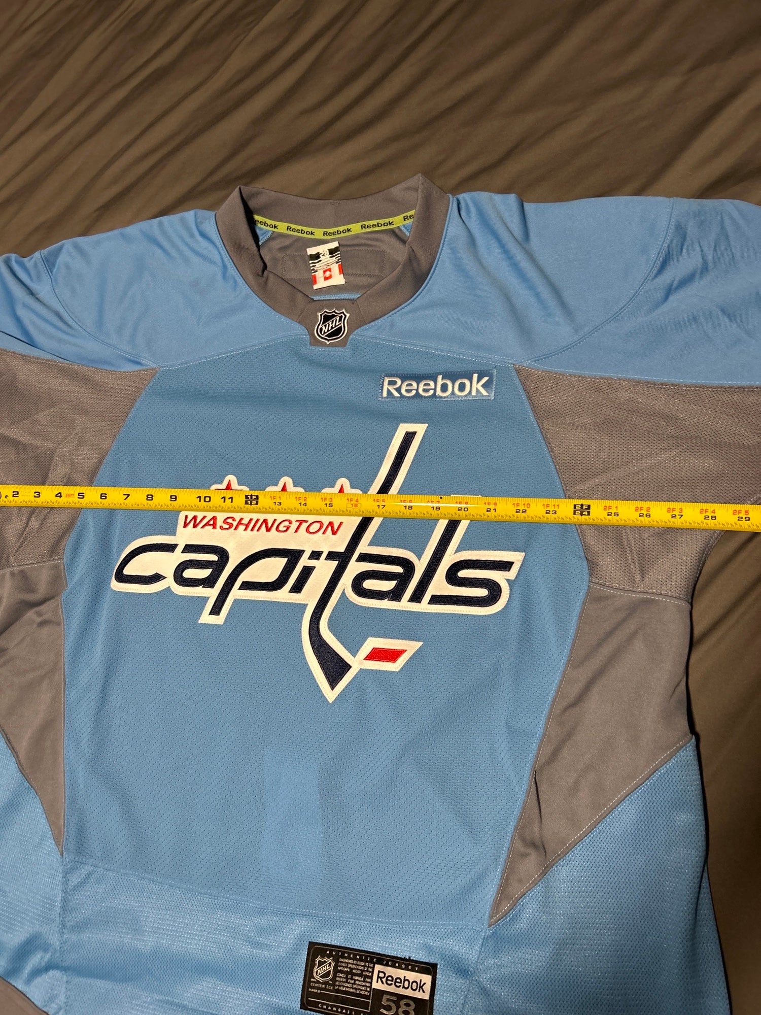 Washington Capitals Hockey Jersey - Adult Small - Camo Military - Reebok -  NHL