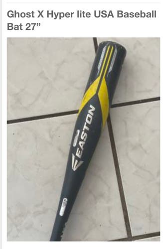 Used 2020 Easton Composite Ghost X Hyperlite Bat (-10) 17 oz 27"