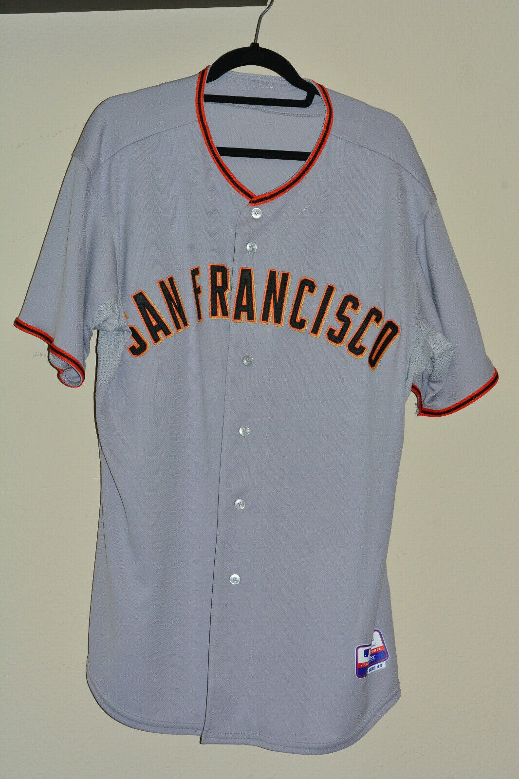 Authentic Majestic San Francisco Giants Retro Road Model Jersey sz 48 (XL)