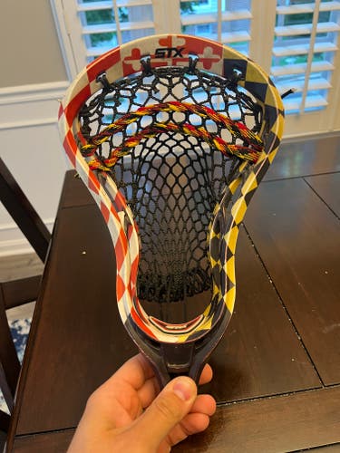 Used Defense STX Strung Hammer Head dyed with the maryland flag