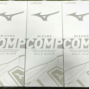 Mizuno Comp Golf Glove 3-Pack Bundle Lot Men's Large L New #81227