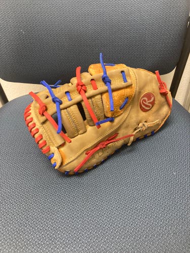 Relaced/reconditioned Rawlings RFM9 1st base mitt-13’ LHT